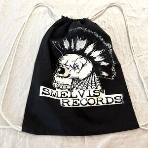 Punk Rock Mohawk Smelvis Record Backpack